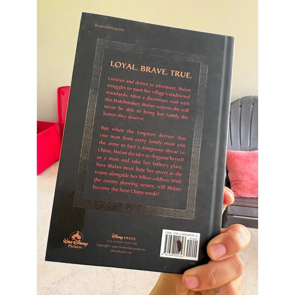 Disney Mulan Live Action Novelization Hardcover Book Disney Press